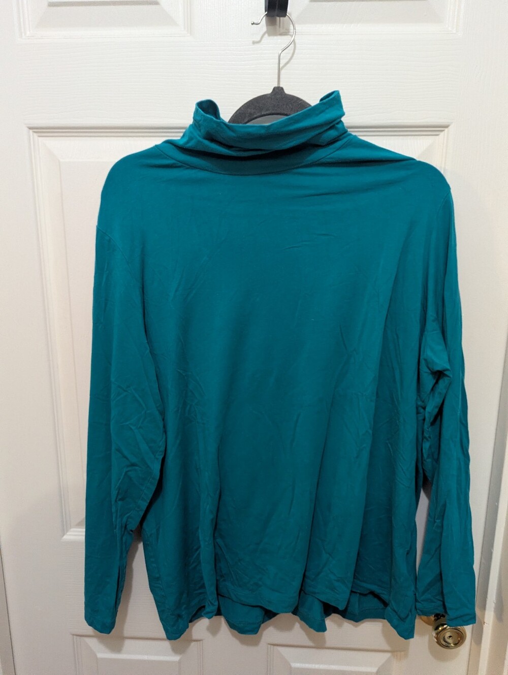 Lands' End Teal Hoodie Top